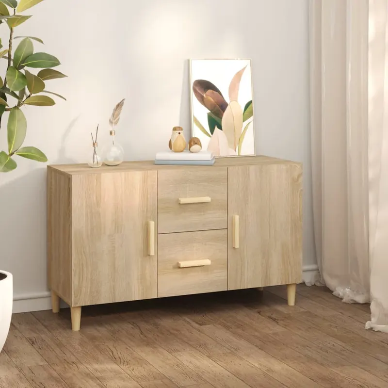 servanta, stejar sonoma, 100x36x60 cm, lemn compozit