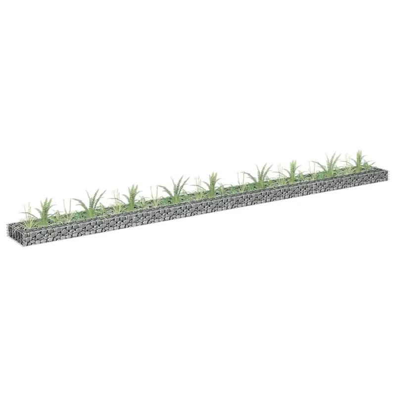 strat inaltat gabion, 360x30x10 cm, otel galvanizat