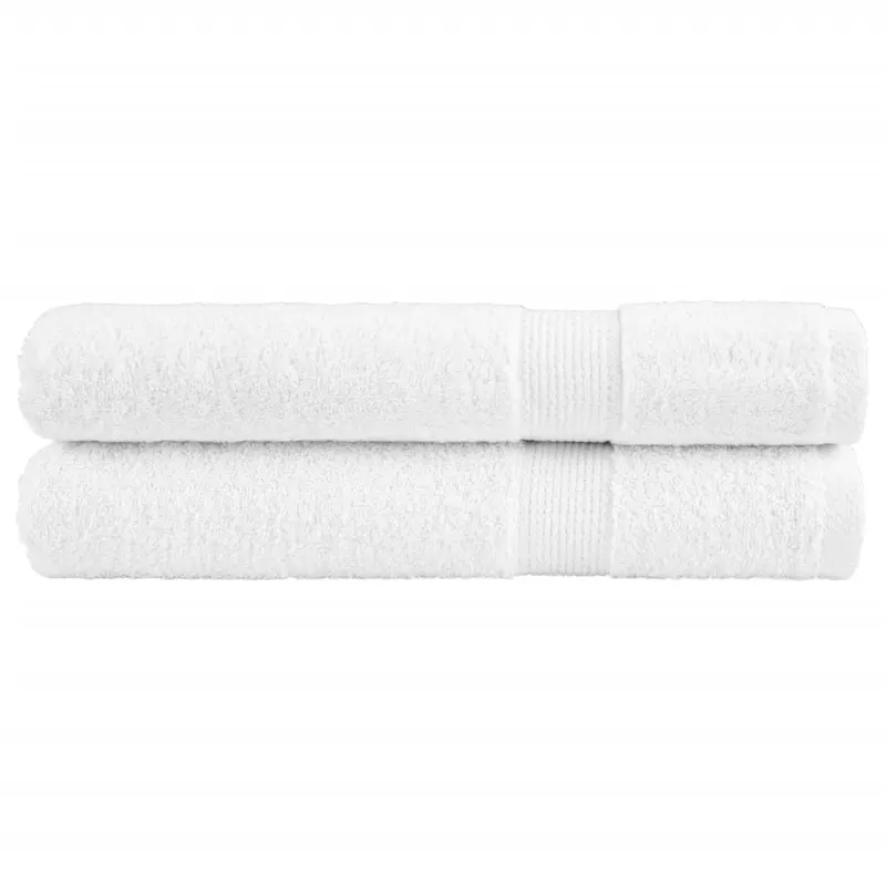 prosoape premium solund 2 buc alb 100x200cm 600gsm