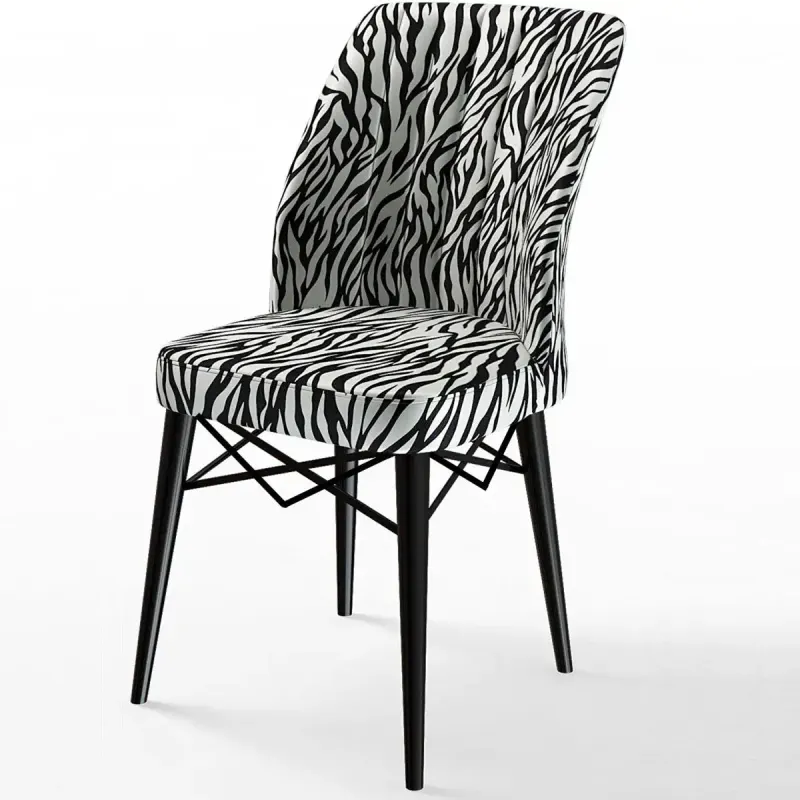 Resigilat:Scaun living tapitat Valentina Zebra