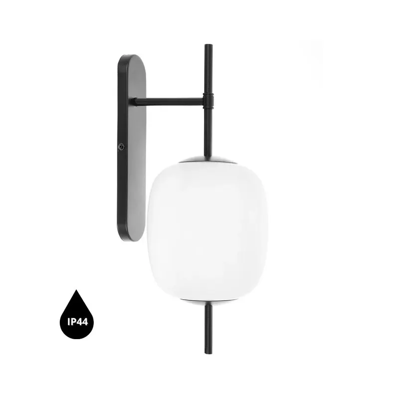 Aplică de perete EIRVEN-MINI W IP44 - Negru