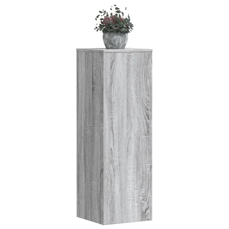 suporturi plante 2 buc. gri sonoma 33x33x100cm lemn prelucrat