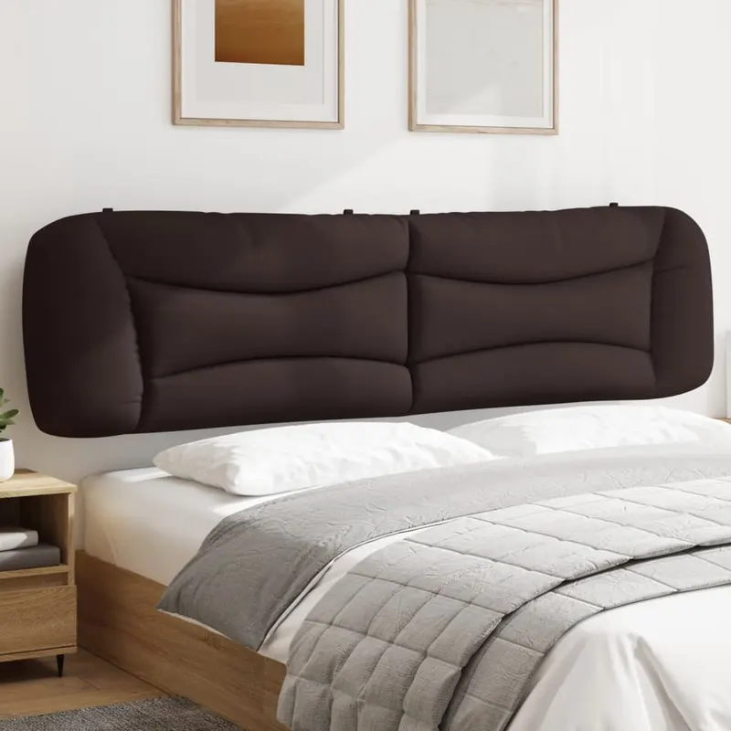 perna pentru tablie de pat maro inchis, 200 cm, material textil