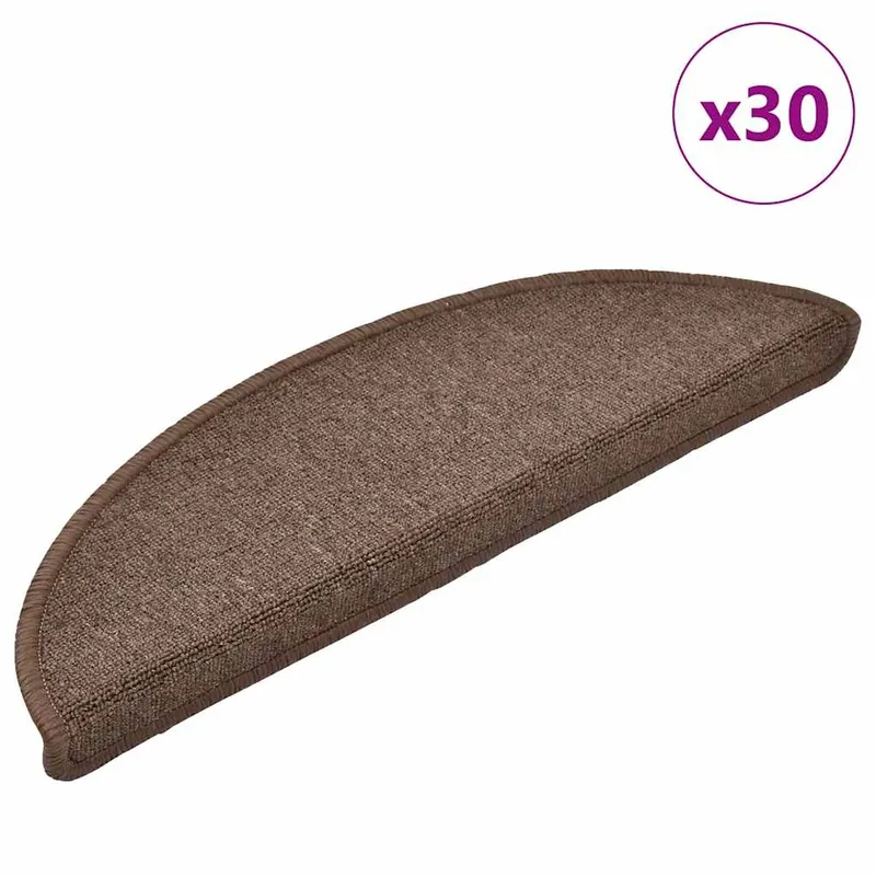 covorase scara 30 buc cafea maro 56x17x3 cm