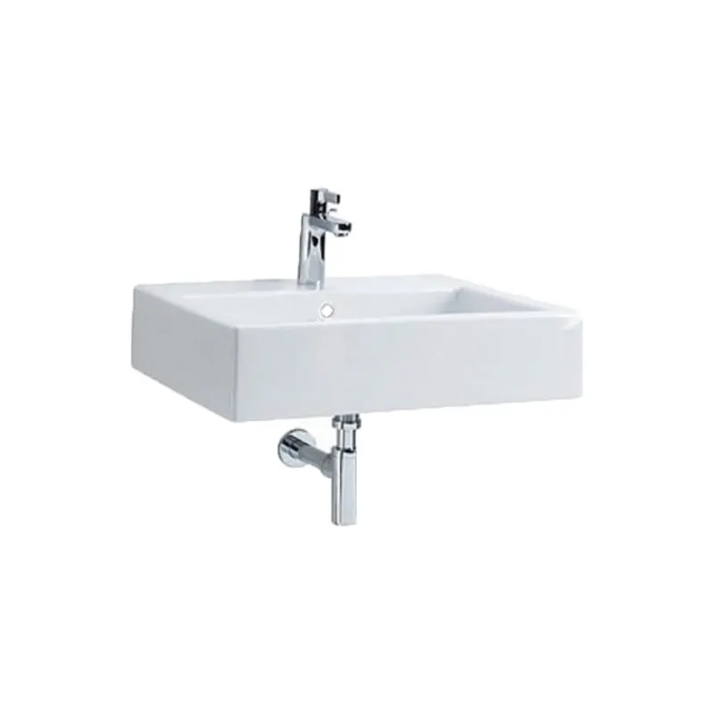 Lavoar Kolo Twins, 60 cm, ceramica sanitara, strat anti-calcar Reflex, alb