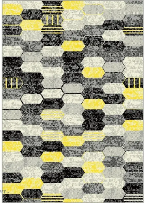 Covor Hexagonal Multicolor