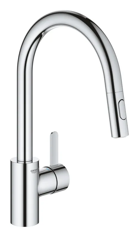 Baterie bucatarie Grohe 30612000, 1 bar, 381 mm, 223 mm, 1 orificii instalare, 2 sprayuri, 180 unghi pivotare, Crom