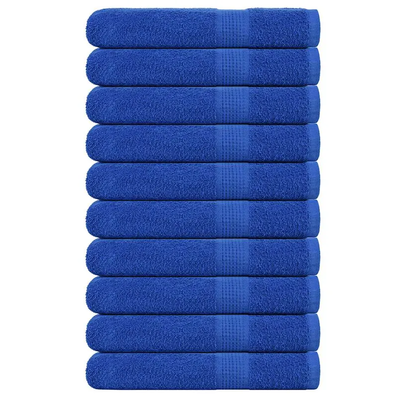 Prosoape de sauna, frogn, 10 buc., albastru, 80x200 cm, 360 g/m2