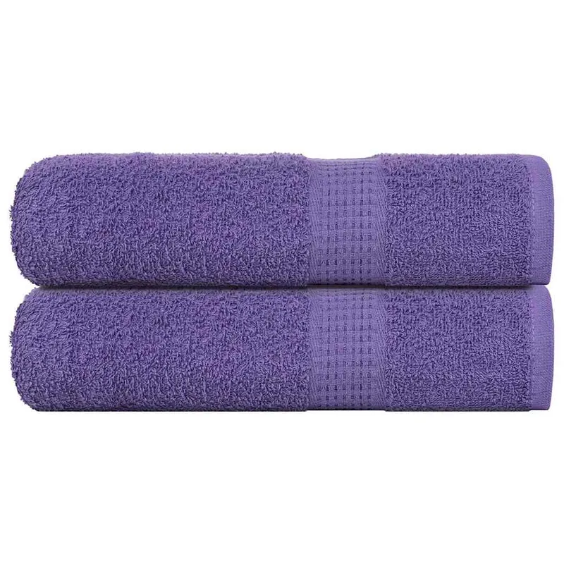 Prosoape de maini, frogn, 2 buc., violet, 50x100 cm, 360 g/m2