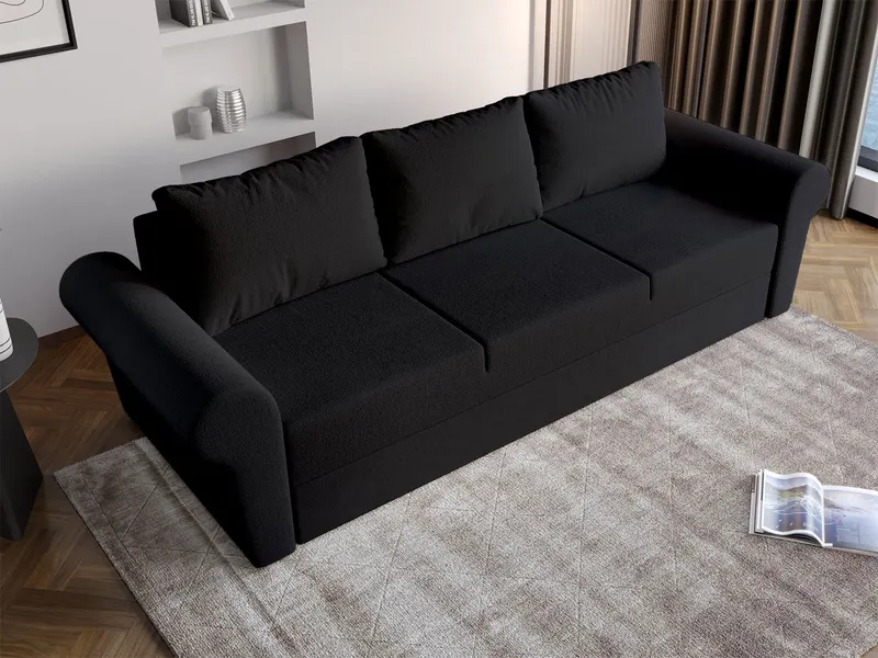 Canapea Extensibila Maroc Neagra — imaginea 2