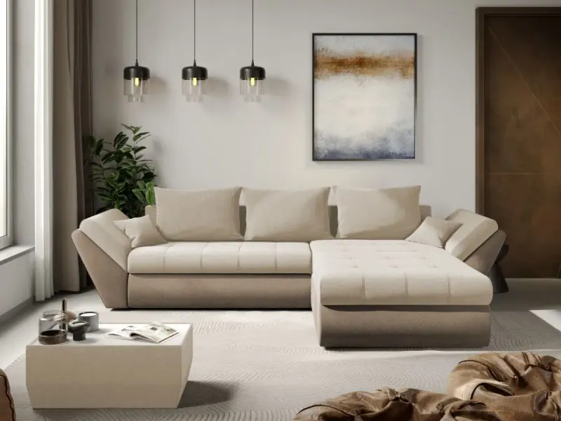 Coltar Extensibil Rawa Crem / Cappuccino — imaginea 2