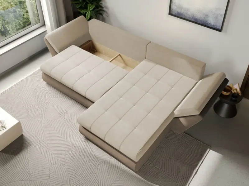 Coltar Extensibil Rawa Crem / Cappuccino — imaginea 3