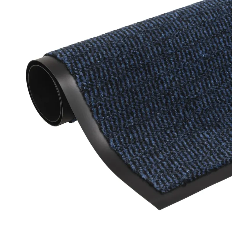 covoare usa anti-praf, 2 buc. albastru, 40x60 cm dreptunghiular