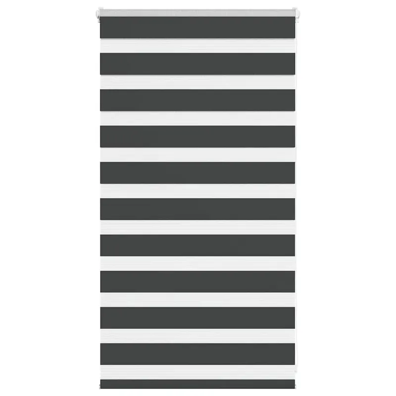 jaluzea tip zebra neagra latime tesatura 75,9 cm poliester