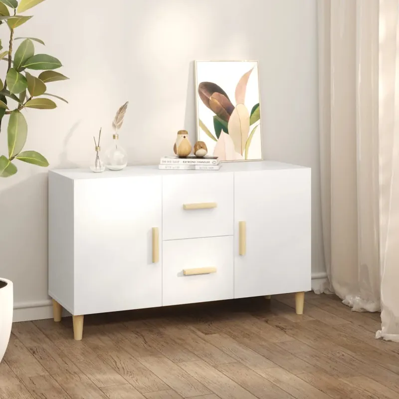 servanta, alb, 100x36x60 cm, lemn compozit