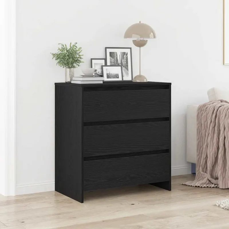 servanta, stejar negru, 70x41x75cm, lemn prelucrat