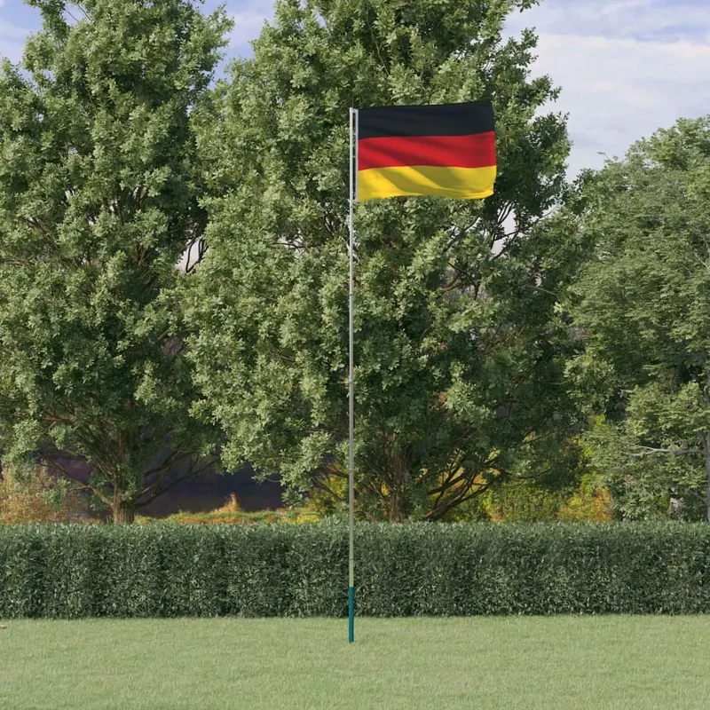 steag germania si stalp din aluminiu, 5,55 m