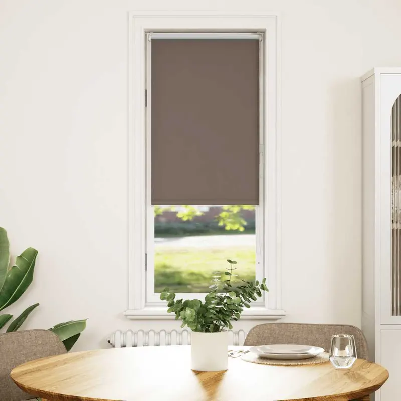 jaluza cu role opace cafea 60x150 cm latime tesatura 55,7 cm