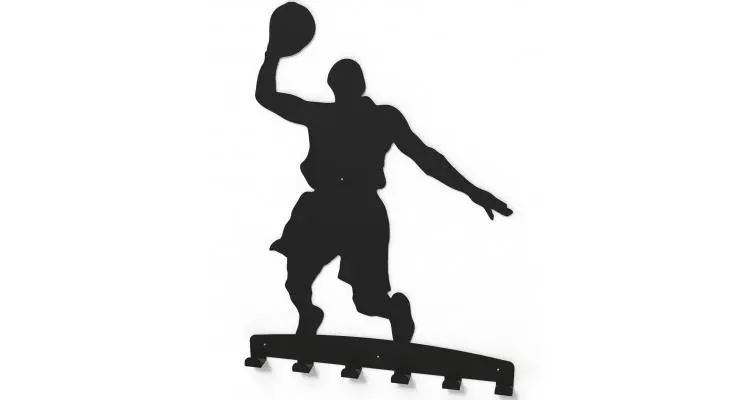 Cuier metalic BASKETBALIST - model 4033 Negru