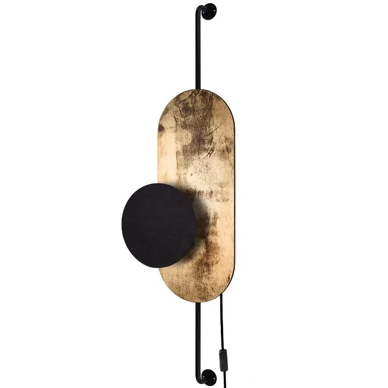 Aplica de perete WHELLA 2L BLACK/GOLD