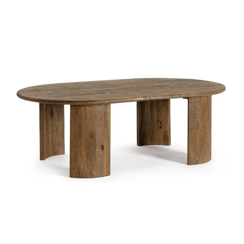Masuta de cafea ORLANDO OVAL 130 x 80 x 45 CM - Lemn
