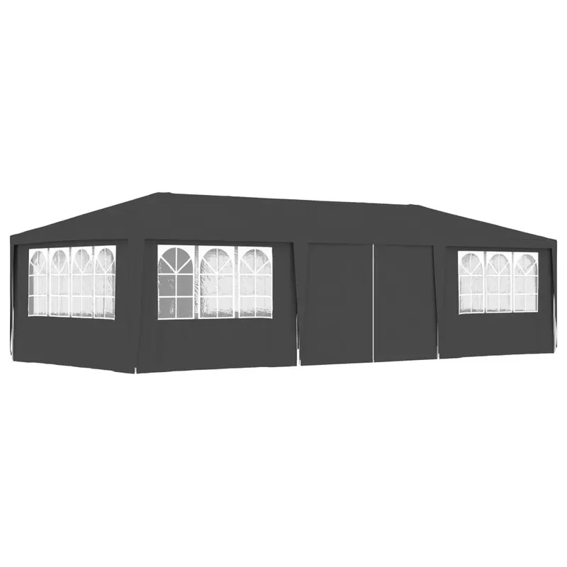 cort petrecere profesional pereti laterali antracit 4x9m 90g/m2