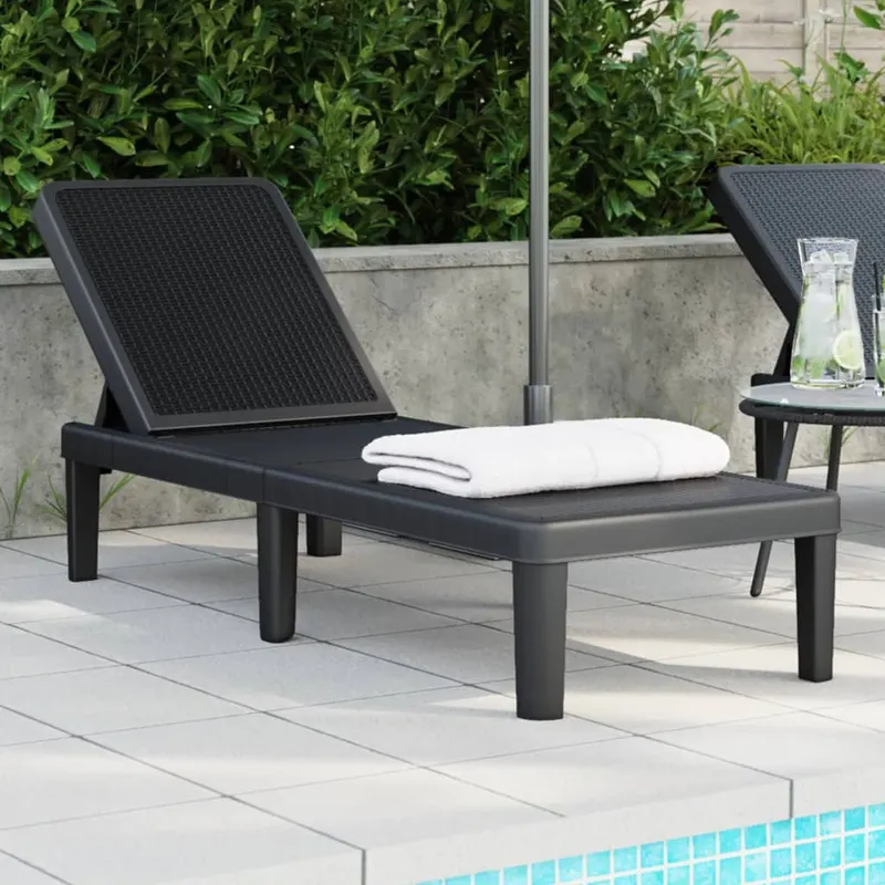 sezlong reglabil in inaltime in 4 directii, 155,5x57x28 cm, pp