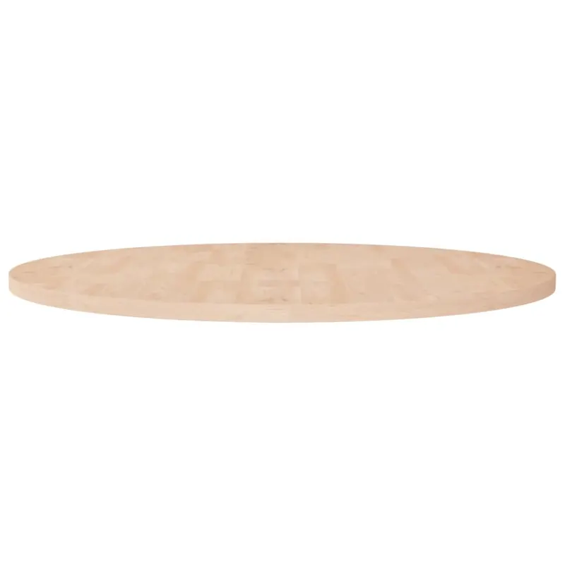 blat de masa rotund, Ø90x2,5 cm, lemn masiv stejar netratat