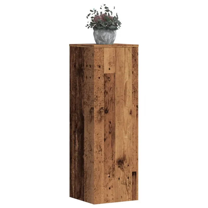 suporturi plante 2 buc. lemn vechi 33x33x100 cm lemn prelucrat