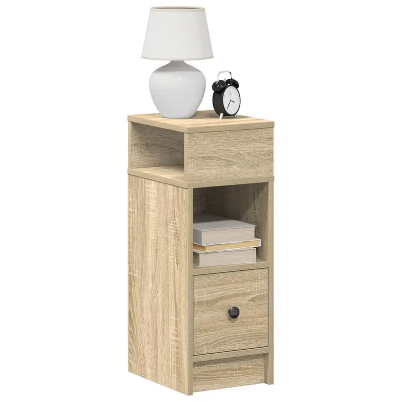 noptiera cu sertar stejar sonoma 25x31x66 cm