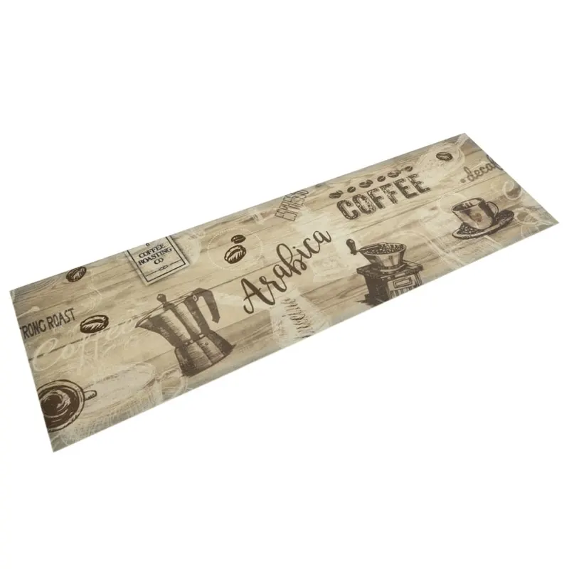 covor de bucatarie lavabil coffee, maro, 45x150 cm, catifea