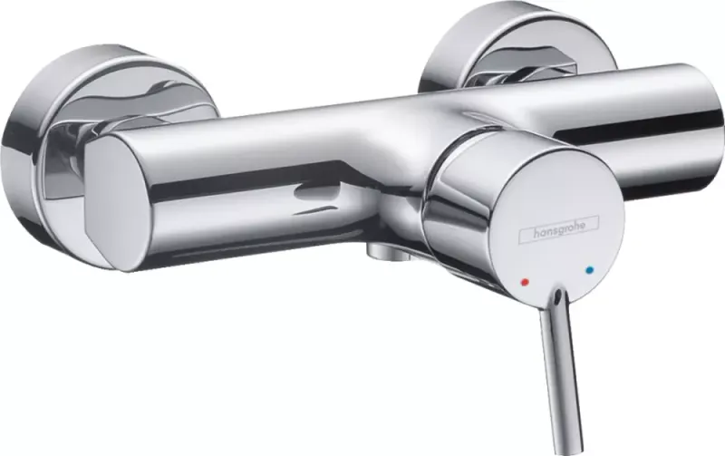 Baterie de dus Hansgrohe Talis S 32620000, 1 2 , aparenta, monocomanda, cartus ceramic, limitator, crom