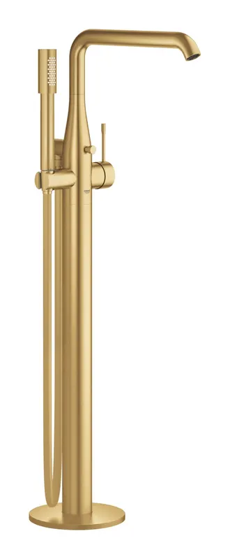 Baterie de cada Grohe 23491GN1, Essence, montare pe podea, set dus, necesita valva, mat, auriu