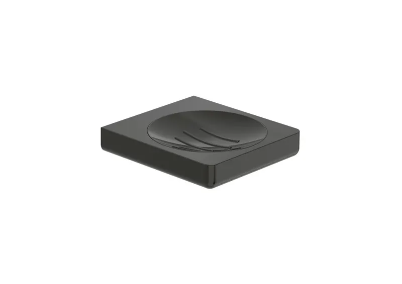Savoniera Roca A817023CN0, 120 mm, 110 mm, 2 orificii instalare, pe perete, metal, elemente fixare ascunse, Negru
