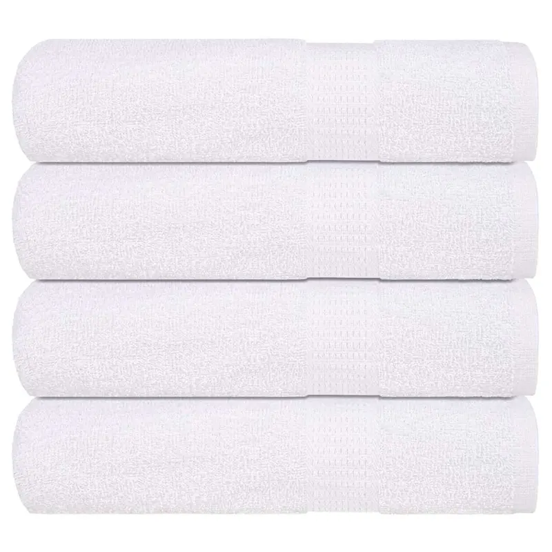 Prosoape de maini, frogn, 4 buc., alb, 50x100 cm, 360 g/m2