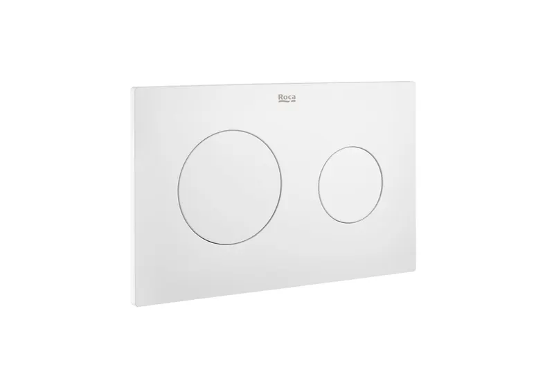 Clapeta actionare Roca A890189207, Wall, pentru toaleta, tip instalare orizontala, pentru tip rezervor incastrat, alb