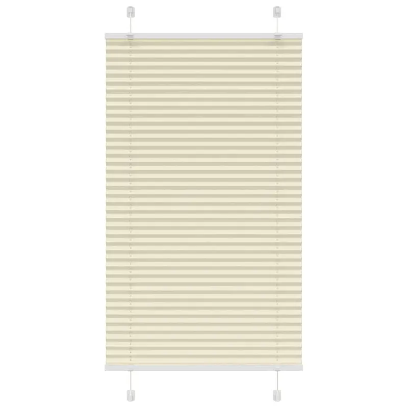 jaluza plisata crem 75x100cm latime tesatura 74,4 cm