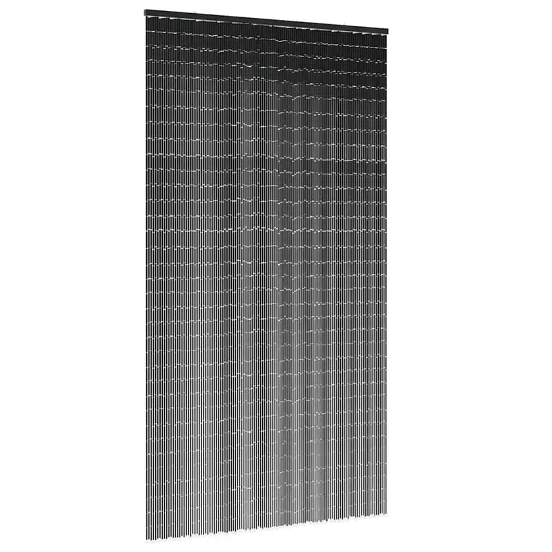 perdele usa cu insecte gri inchis 120x220 cm bambus