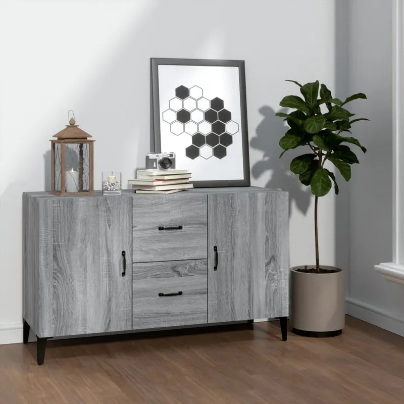 servanta, gri sonoma, 100x36x60 cm, lemn compozit