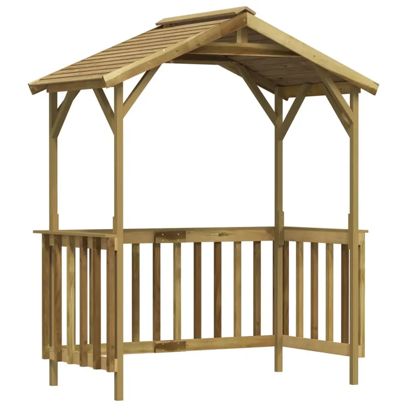 sopron pentru gratar, 163,5x93x210 cm, lemn de pin tratat