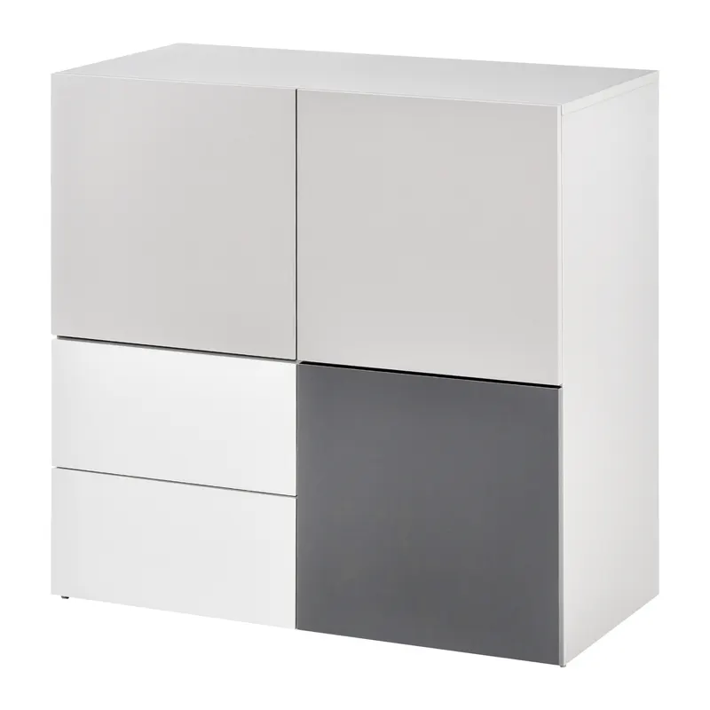 HOMCOM Dulap multifunctional cu sertare si usi, mobilier pentru Camera de zi Dormitor Birou