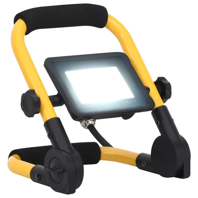proiector cu led si maner, alb rece, 20 w