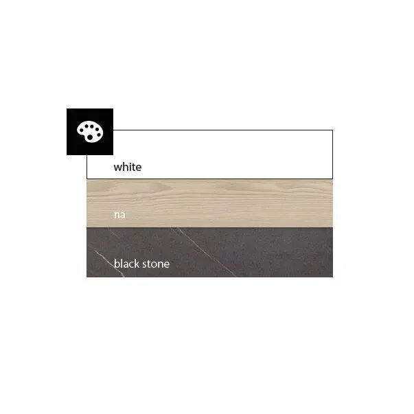 Dulap inalt suspendat cu usa si sertare KolpaSan Pandora mdf alb 130x45 cm