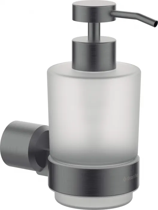 Dozator de sapun, 200 ml, titan, montare pe perete, Deante Arnika