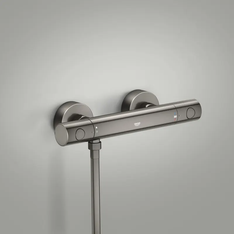 Baterie dus Grohe 34765A00, Grohtherm 800, aparenta, termostat, lucios, grafit