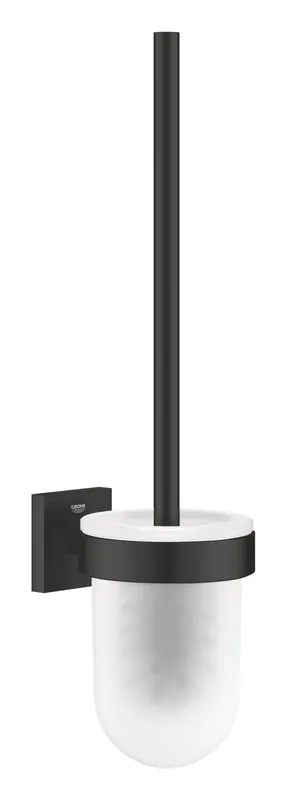 Perie WC Grohe 409772430, 399 mm, 126 mm, 2 orificii instalare, pe perete, sticla, metal, elemente fixare ascunse, Negru