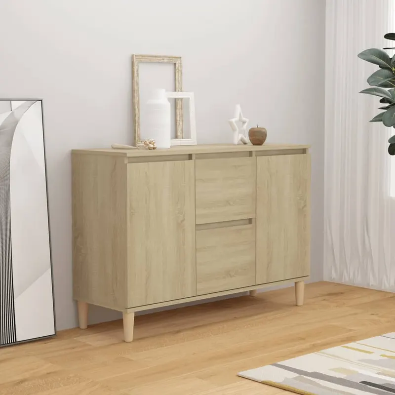 servanta, stejar sonoma, 101x35x70 cm, lemn prelucrat