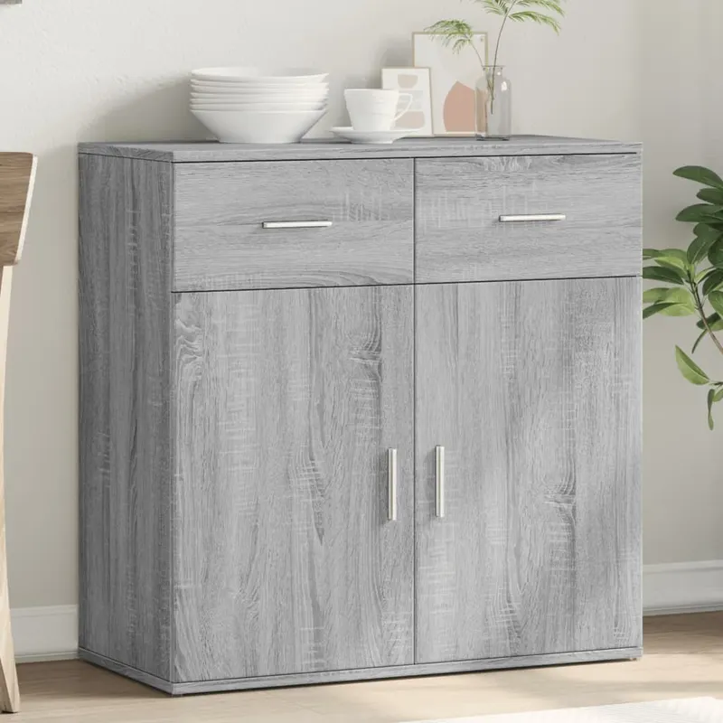 servanta, gri sonoma, 79x38x80 cm, lemn compozit
