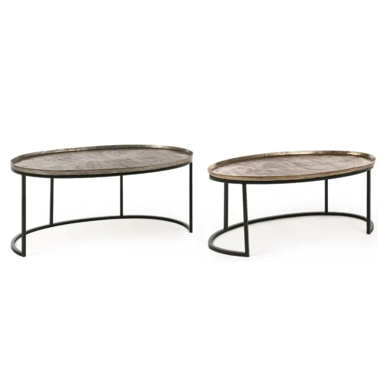 Set 2 măsuțe de cafea AMIRA OVAL