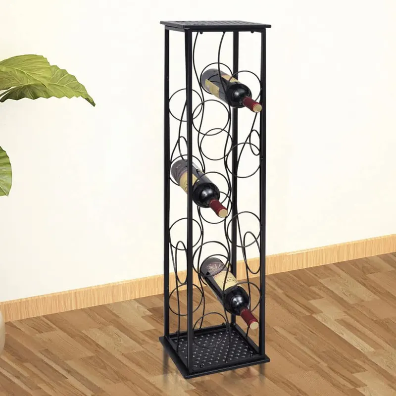 suport sticle de vin pentru 8 sticle, metal